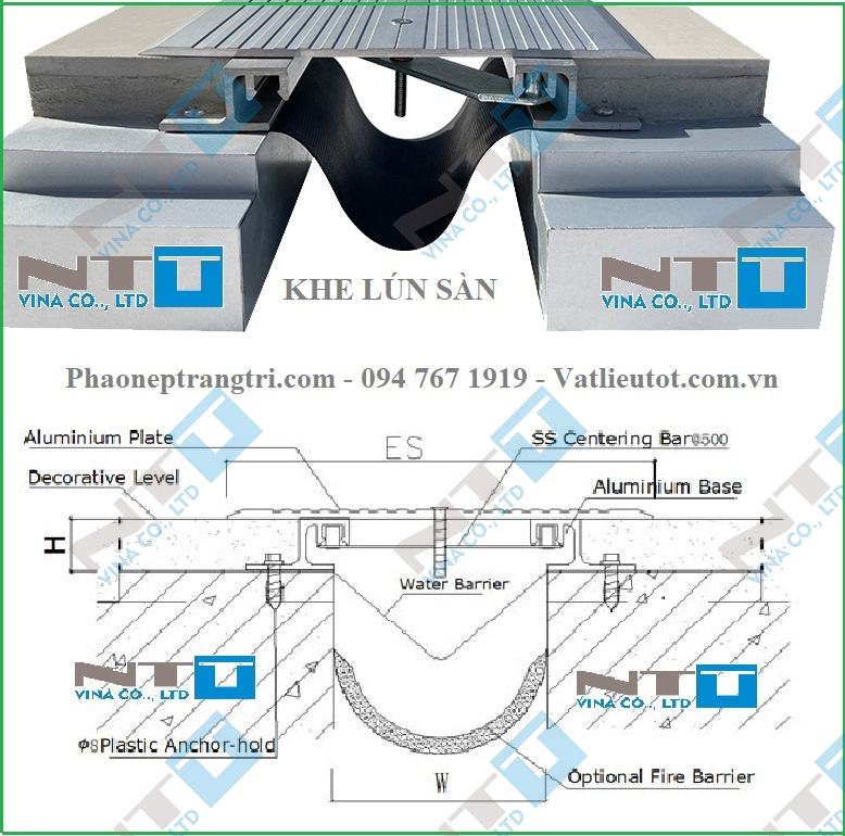 Nẹp khe lún NTT-KN150.20cs